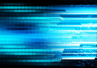 blue cyber circuit future technology concept background