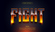 Hot Fight text effect. Editable font style
