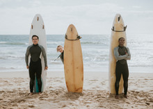 Posing Professional Surfers