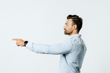 Wall Mural - Man pointing at someone