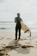 Canvas Print - Professional surfer at the beach