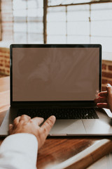 Laptop screen mockup