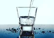 A Glass Of Water Macro Shot