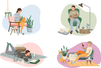 Sticker - Hygge Lifestyle Compositions Set