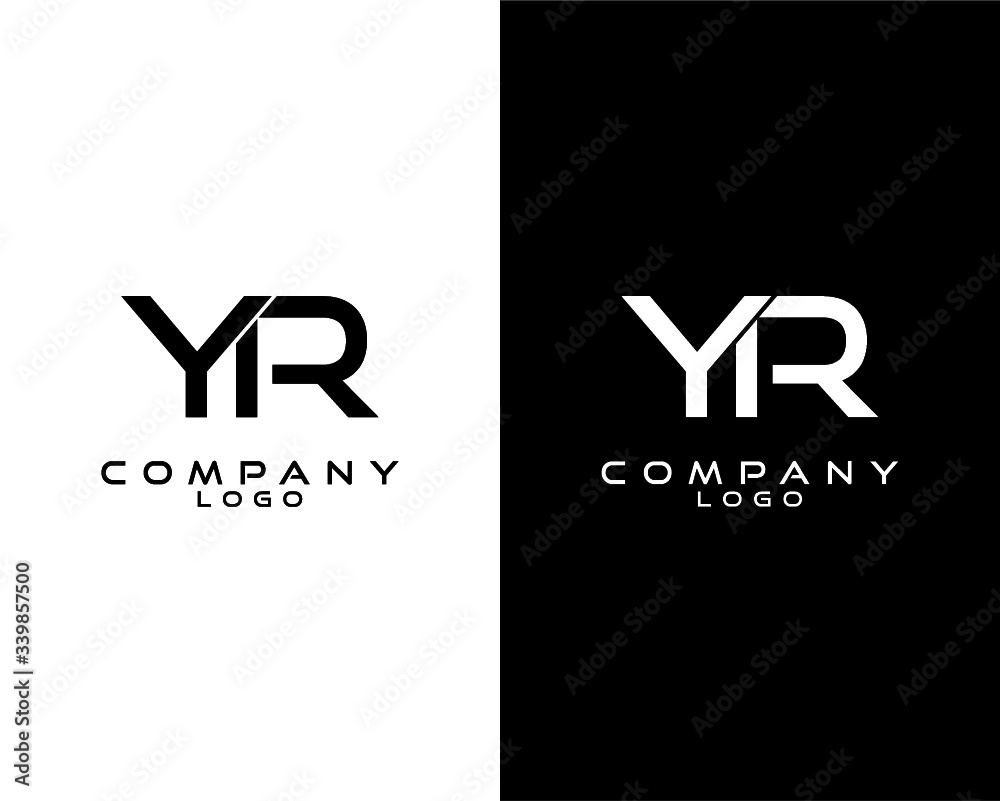 YR, RY modern letter logo design template vector . vector logo for ...