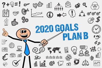 Wall Mural - 2020 Goals Plan B