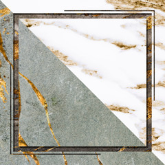 Sticker - Marble frame design space