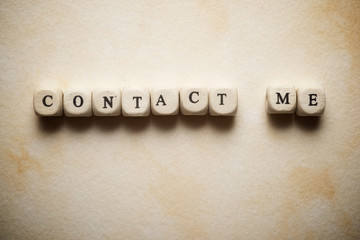 Poster - Contact me text