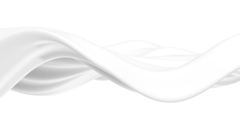 White abstract liquid wavy background