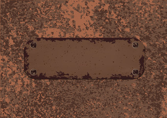 Sticker - texture rusted metal