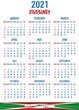 © Oleksandr - Burundi Calendar with flag. Month, day, week. Simply flat design. Vector illustration background for desktop, business, reminder, planner