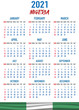 © Oleksandr - Nigeria Calendar with flag. Month, day, week. Simply flat design. Vector illustration background for desktop, business, reminder, planner