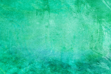 Poster - Green background of a with spots.