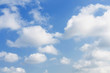 blue sky background. Natural white clouds background. 