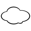 Cloud Illustration. Isolated cloud icon.