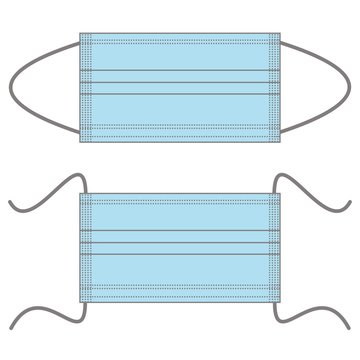 
medical blue masks computer graphics