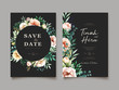 © lukasdedi - wedding invitation card with floral designs