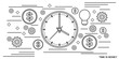 © Ulvur - Time is money thin line art style vector concept illustration