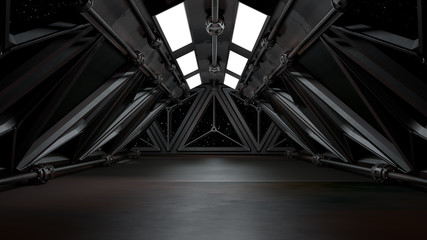 Wall Mural - Space environment, ready for comp of your characters.3D rendering	