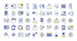 © Gstudio - bundle of health online set icons