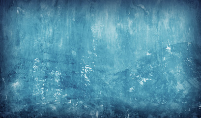  Abstract old blue wall