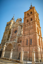 Catedral Gotica De Astorga En Leon España Europa