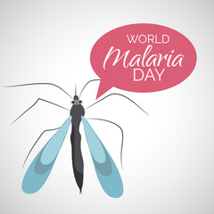 Poster - Vector illustration of a Background for  World Malaria Day.