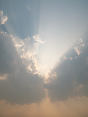 Wall Mural - Clouds in the clear sky in Asia's summer season