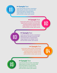 Leinwandbilder - modern text box template, banner Infographics