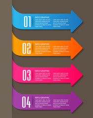 Leinwandbilder - modern text box template, banner Infographics