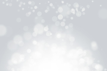 abstract grey and silver background with sparkle glow white. texture pattern soft light gray bokeh e