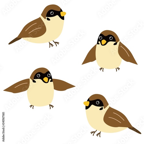すずめのイラストセット Buy This Stock Vector And Explore Similar Vectors At Adobe Stock Adobe Stock