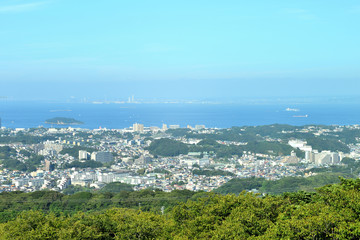 Wall Mural - 東京湾　猿島　横須賀市大楠山の風景