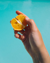 Orange At The Pool