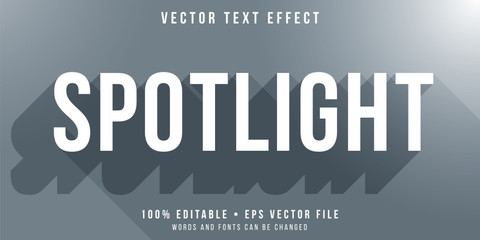 Wall Mural - editable text effect - spotlight shadow style
