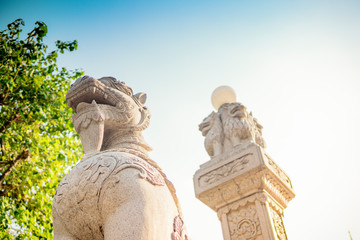 Buu Long pagoda has the unique combination of architectural style of India, Myanmar, Thailand and Vietnam, located at Ho Chi Minh city, Vietnam