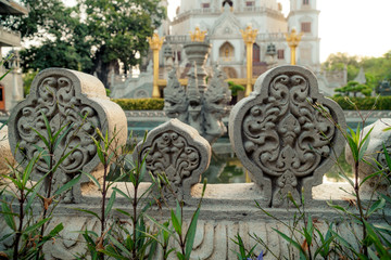 Buu Long pagoda has the unique combination of architectural style of India, Myanmar, Thailand and Vietnam, located at Ho Chi Minh city, Vietnam