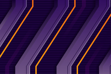 Poster - the combination of Purple, blue and orange gradient on abstract geometric background overlap multi paper lighting line element design. Can used wallpaper, web, website, presentation or publication.