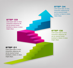Leinwandbilder - modern text box template, banner Infographics