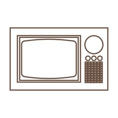 black and white television logo