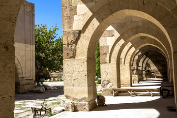 Wall Mural - Caravanserai Sultanhani was built in 1229 by Sultan Alaaddin Keykubat. It was an important point of the Silk Road in the Seljuk era on the road to Konya - Aksaray