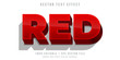 © vectorrific23 - Editable text effect - heavy red text style