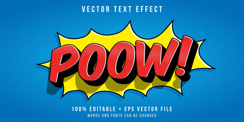 Wall Mural - editable text effect - comic expression style