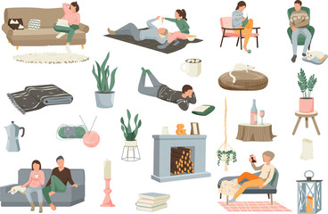 Sticker - Hygge Domestic Icon Set