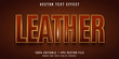 © vectorrific23 - Editable text effect - leather texture style