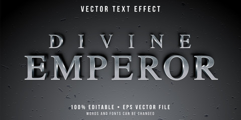 Wall Mural - editable text effect - textured silver style