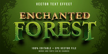 Editable Text Effect - Forest Style