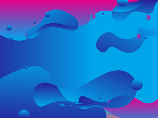 Wall Mural - Abstract colorful flow shapes background for web, banner, website, landing page,wallpaper.