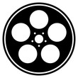 © JSalasberry - film reel canister in black and white
