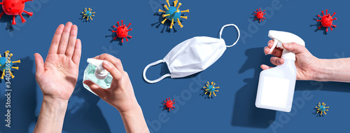 Fotografía Prevent virus and germs - healthcare and hygiene concept